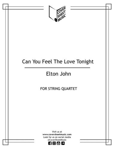 Can You Feel The Love Tonight (arr. Jose Quintana)