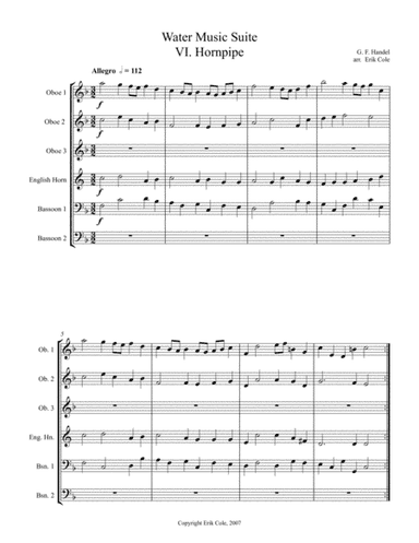 Water Music Suite, Mvt. 6 (arr. Erik Cole)