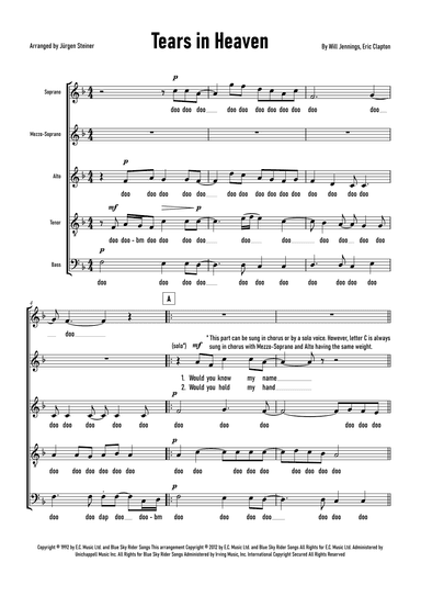 Tears In Heaven (arr. Jürgen Steiner)