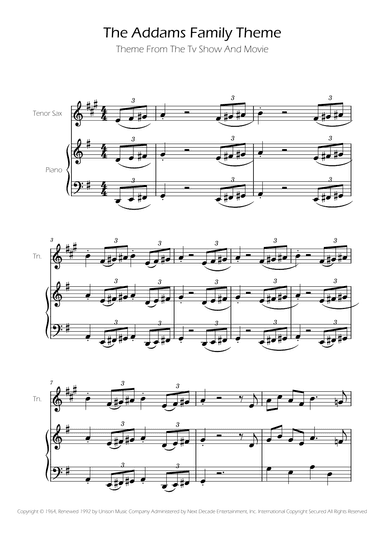 Addams Family Theme (arr. Ygor Nunes)