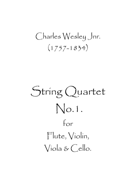 String Quartet No.1 (arr. Spence Bundy)