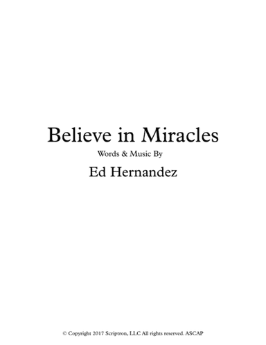 Believe in Miracles