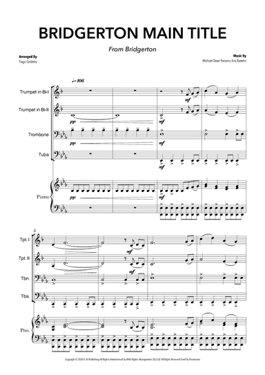 Bridgerton Main Title (arr. Tiago Cordeiro)