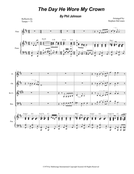 The Day He Wore My Crown (arr. Stephen DeCesare)