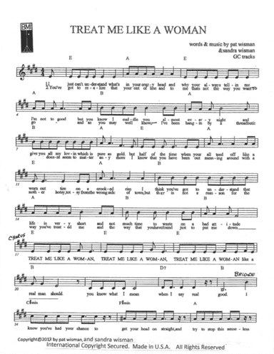 TREAT ME LIKE A WOMEN