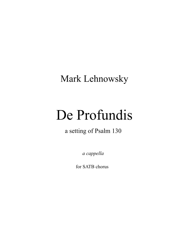 De Profundis