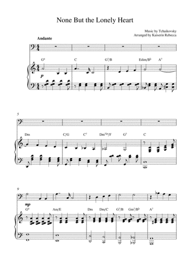 None But the Lonely Heart (arr. Kaiserin Rebecca)