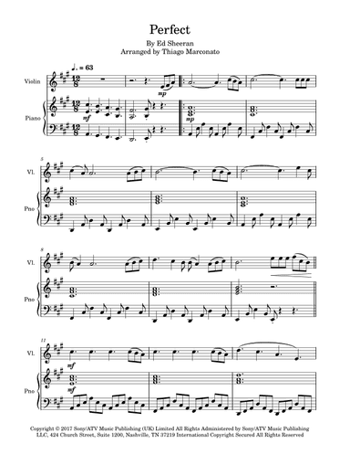 Perfect (arr. Thiago Marconato)