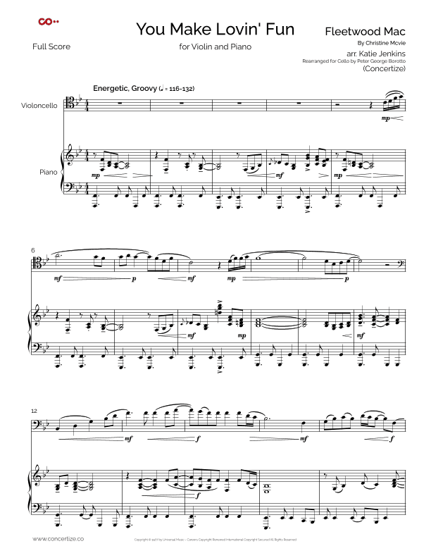 You Make Lovin' Fun (arr. Concertize)