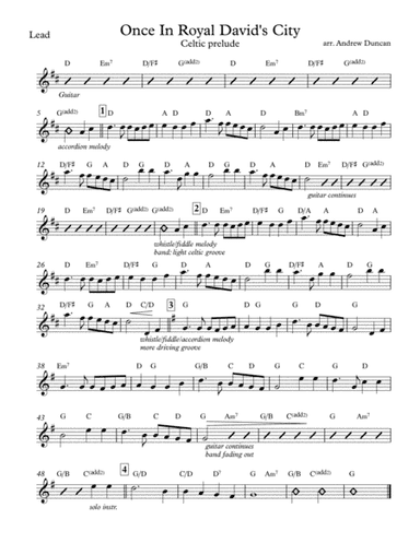 Celtic Prelude on Once In Royal David's City (arr. Andrew Duncan)