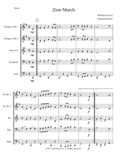 Zion March (arr. Nathaniel Hontz)