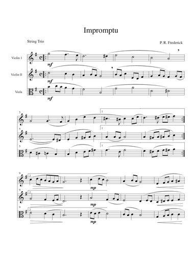Impromptu (String Trio)
