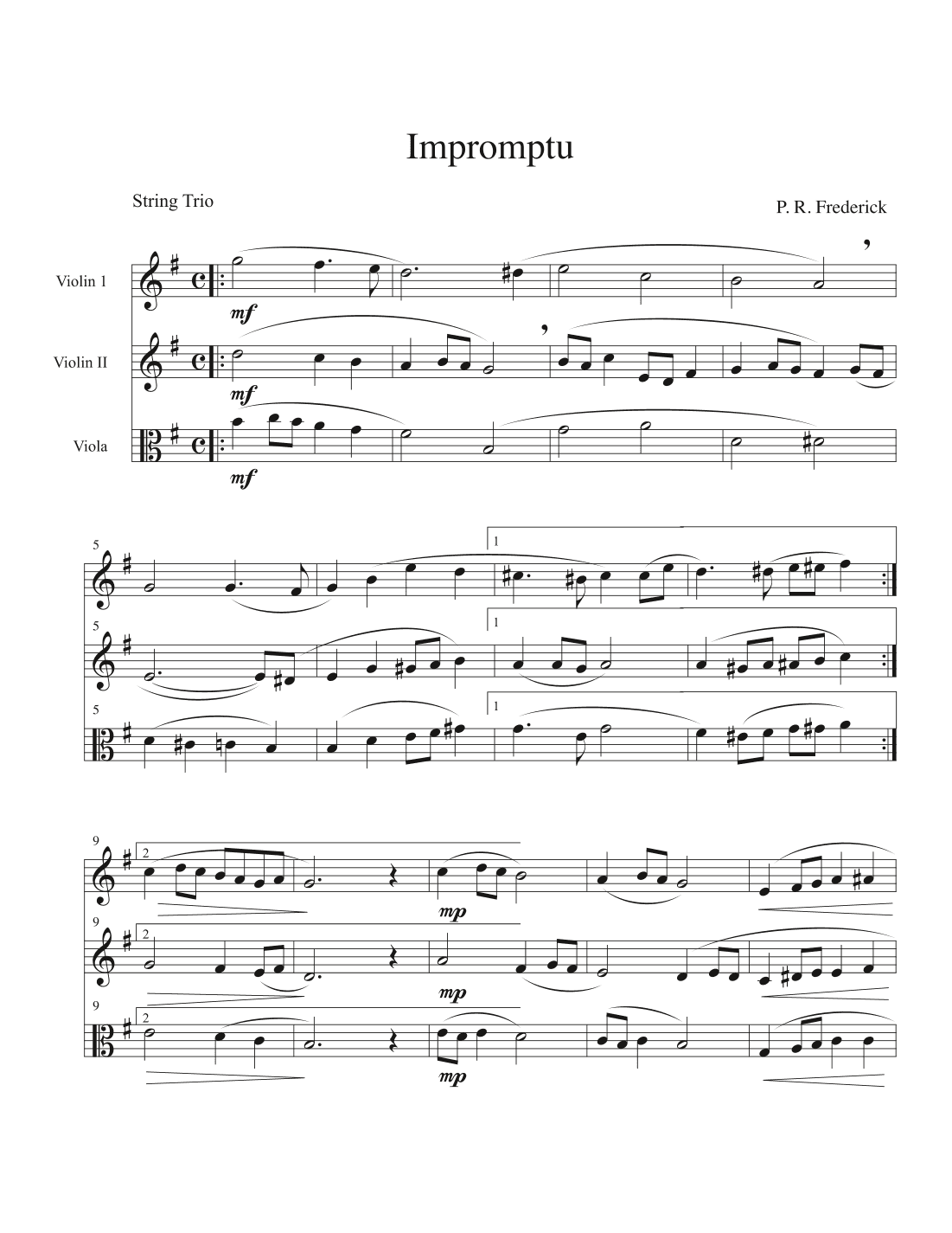 Impromptu (String Trio)