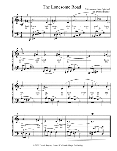 The Lonesome Road (arr. Dennis Frayne)