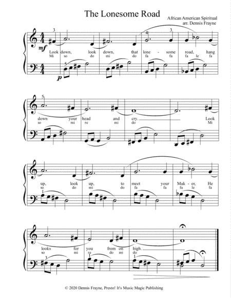 The Lonesome Road (arr. Dennis Frayne)