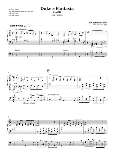 Duke's Fantasia (arr. Theo van Wyk)
