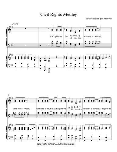 Civil Rights Songs (Medley) (arr. Jon Arterton)