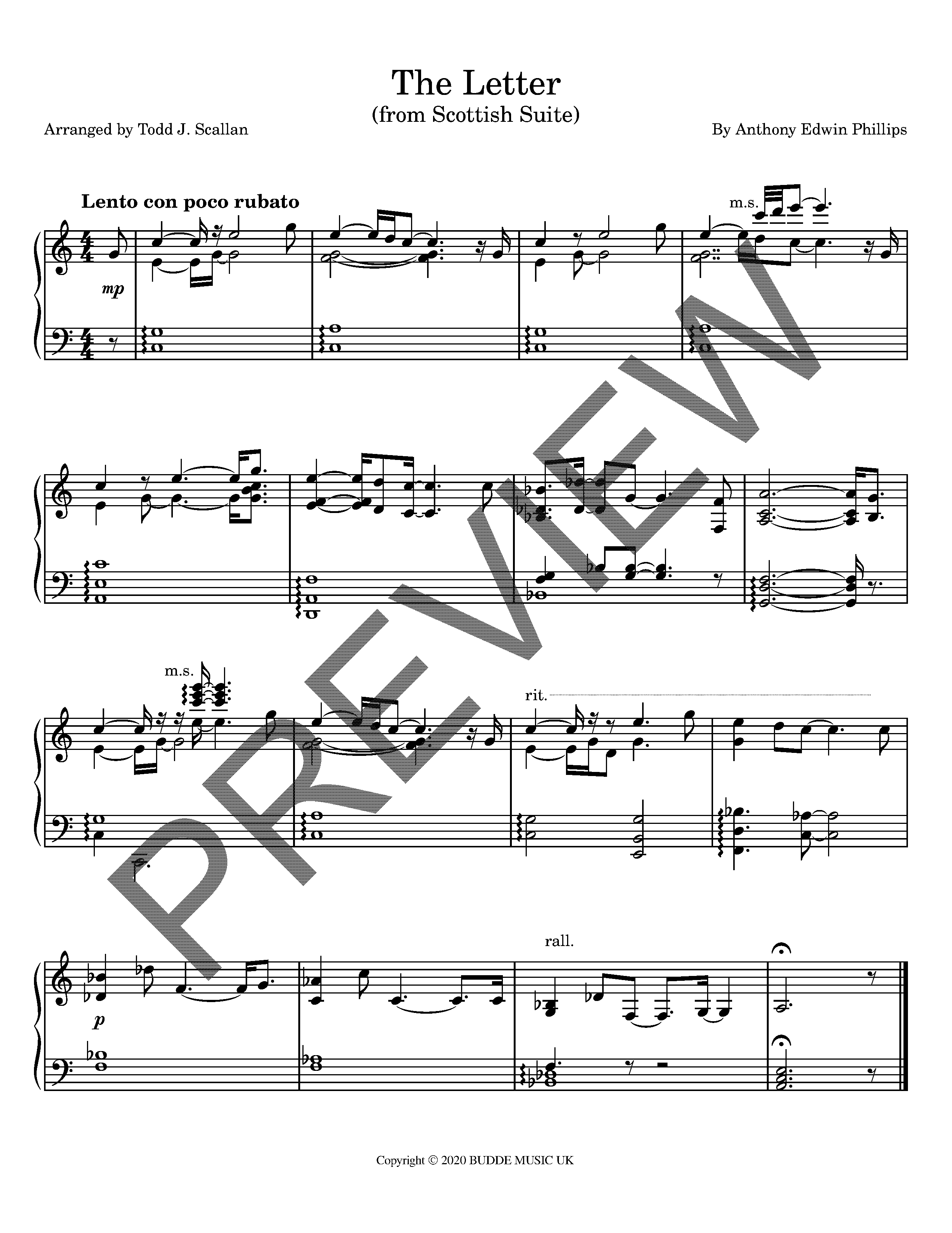 The Letter (arr. Todd J. Scallan)