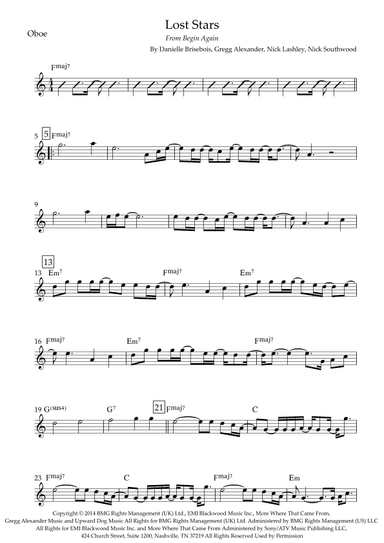 Lost Stars (arr. Fabio Britto)