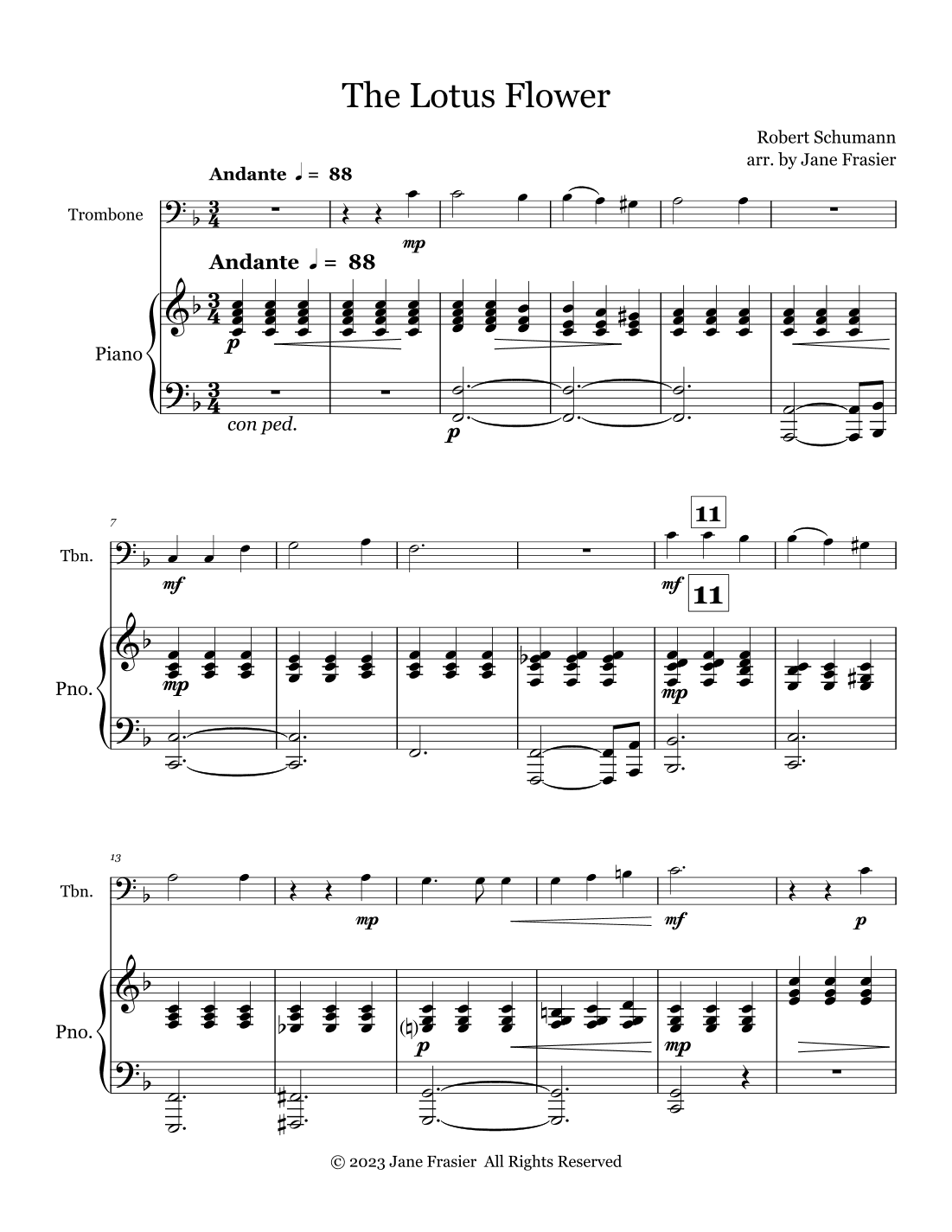 The Lotus Flower (arr. Jane Frasier)