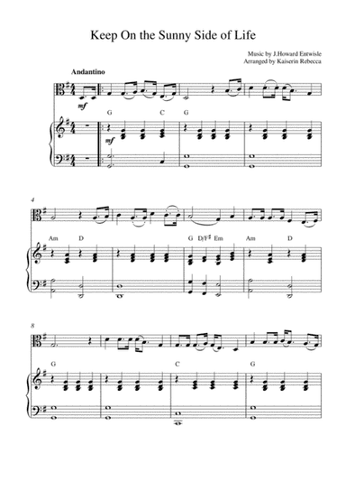 Keep On the Sunny Side of Life (arr. Kaiserin Rebecca)