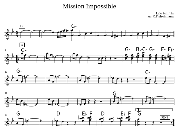 Mission: Impossible Theme (arr. Christoph Fleischmann)