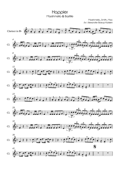 Happier (arr. Alexander Bosrup Karlsen)