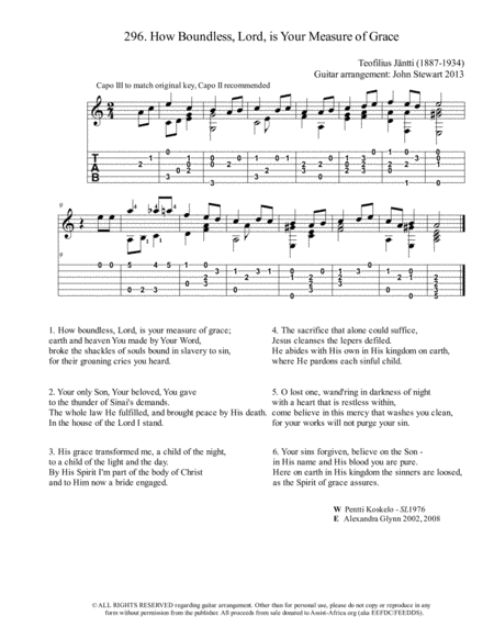 296 How Boundless (arr. John Stewart 2013)