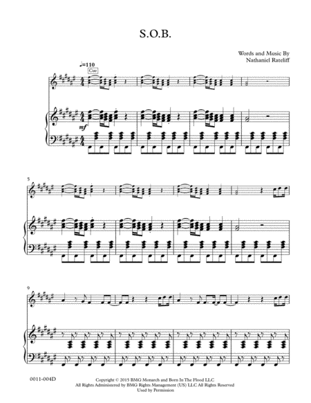 S.o.b. (arr. Red Gate Music)