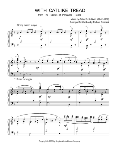With Catlike Tread (from "The Pirates of Penzance") (arr. Richard Giszczak)