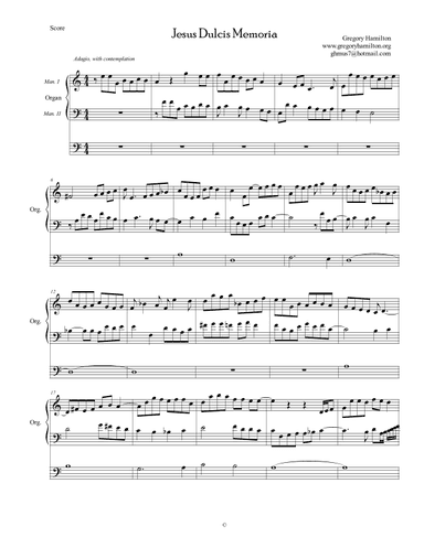 Two Gregorian Preludes - Jesu Dulcis and Ave Verum