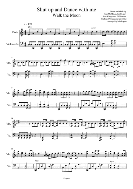 Shut Up And Dance (arr. Julia Rogers)