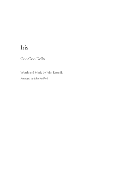 Iris (arr. John Redford)