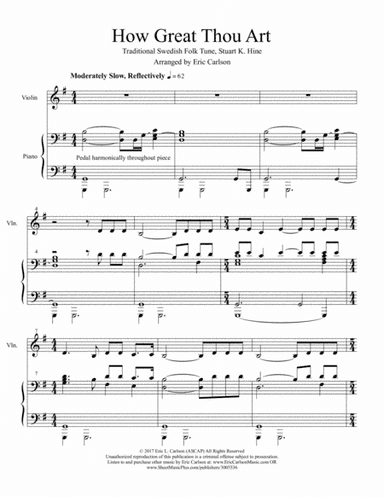 How Great Thou Art (arr. Eric L. Carlson (ASCAP))