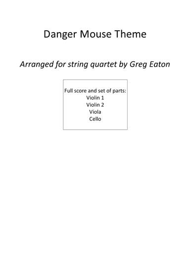 The Danger Mouse (arr. Greg Eaton)