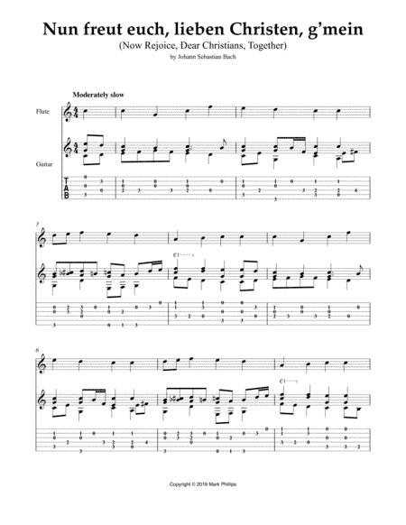 Nun freut euch, lieben Christen, g’mein (Now Rejoice, Dear Christians, Together) (arr. Mark Phillips)