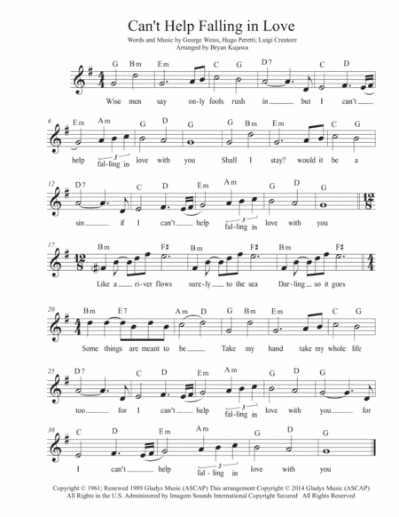 Can't Help Falling In Love (arr. Bryan Kujawa)