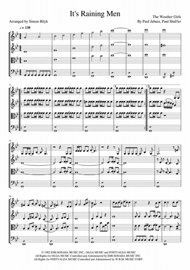 It's Raining Men (arr. Simon Bilyk)