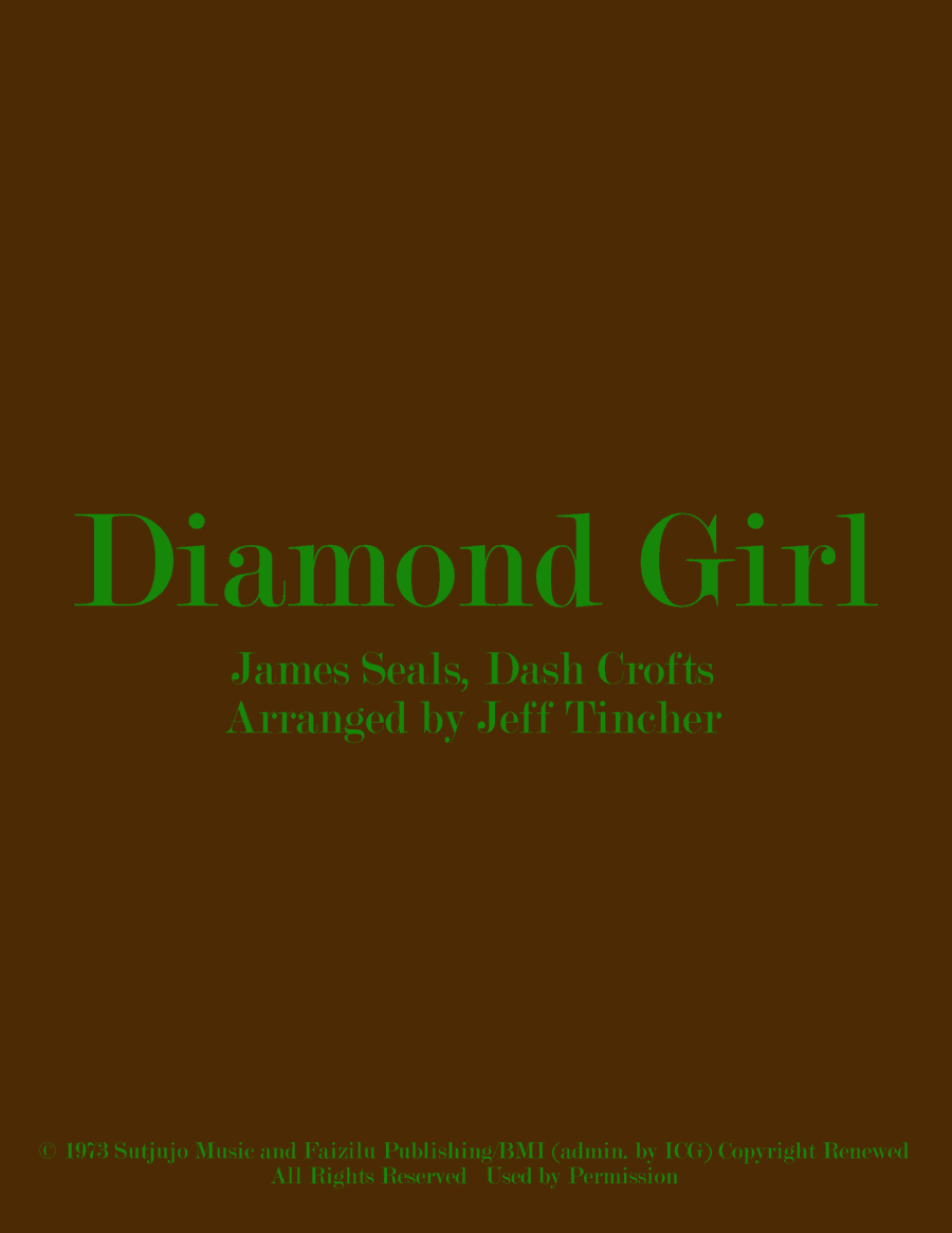 Diamond Girl (arr. Jeff Tincher)
