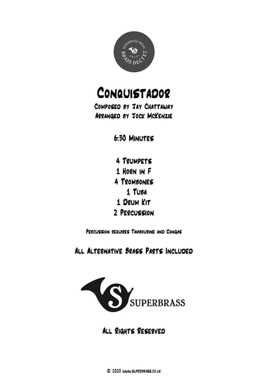 Conquistador (arr. Jock McKenzie)