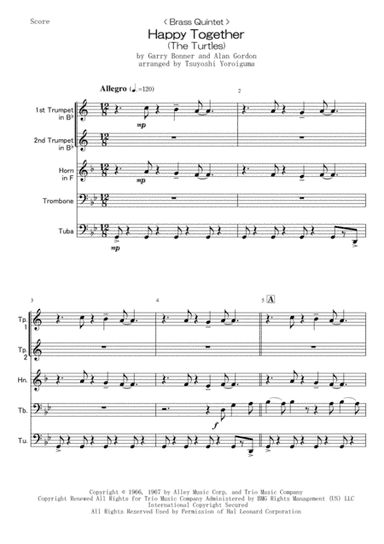 Happy Together (arr. Tsuyoshi Yoroiguma)
