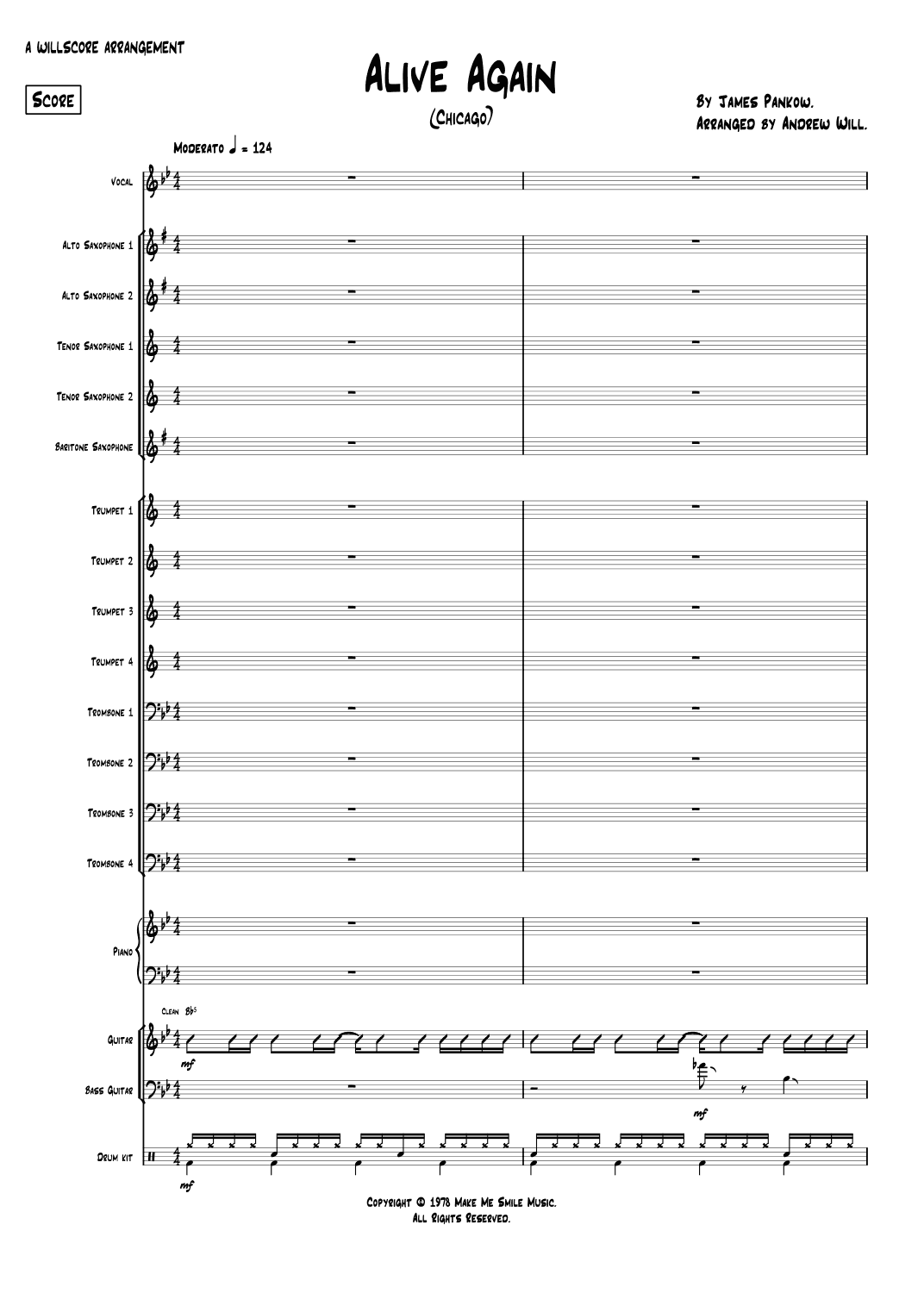 Alive Again (arr. Andrew Will)