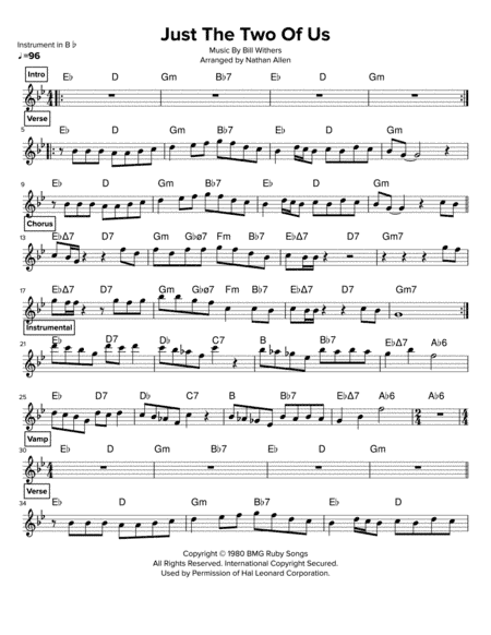 Just The Two Of Us (arr. Nathan Allen)