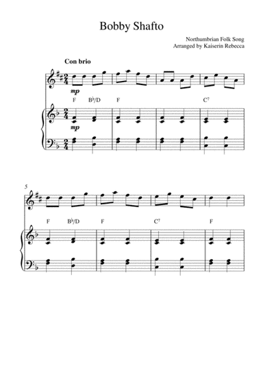 Bobby Shafto (arr. Kaiserin Rebecca)