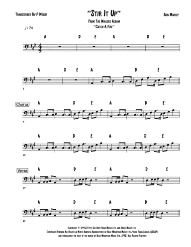 Stir It Up (arr. Accubass)