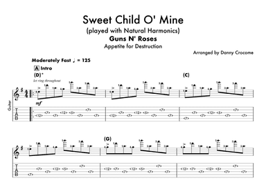 Sweet Child O' Mine (arr. Danny Crocome)