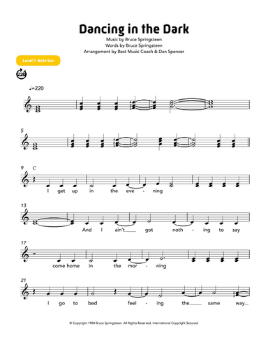 Dancing In The Dark (arr. Best Music Coach)