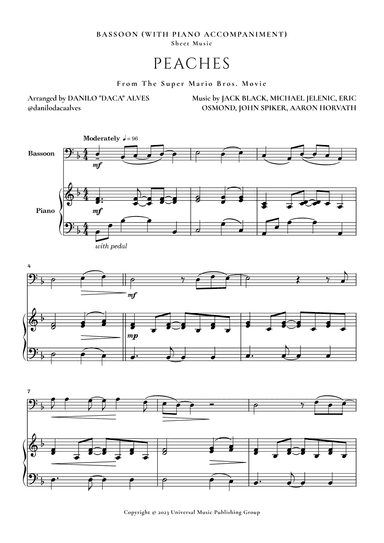 Peaches (arr. Danilo "Daca" Alves)