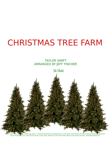 Christmas Tree Farm (arr. Jeff Tincher)