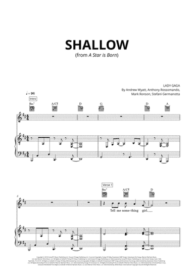Shallow (arr. Cadenza Editions)